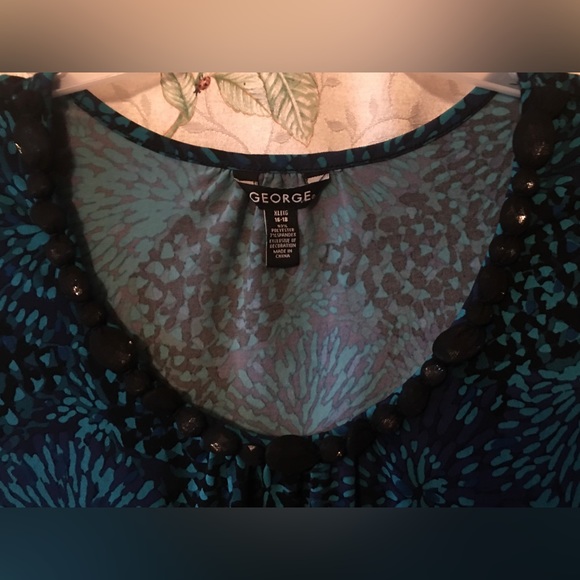 George Size 16/18 Decorative Neckline Tank Top - Picture 4 of 7